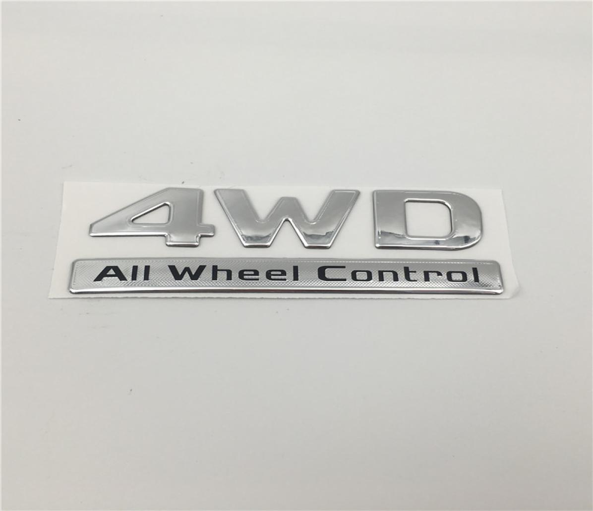 

4WD All Wheel Control logo Emblem Plate for Mitsubishi Pajero Sport 7410B2928967332, Black