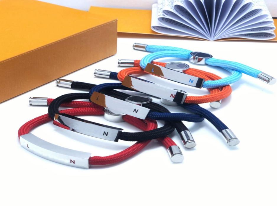 

High quality letters designer Bracelet For Lovers Womens Fashion Adjustable Titanium Steel Bracelets Jewelry2944929