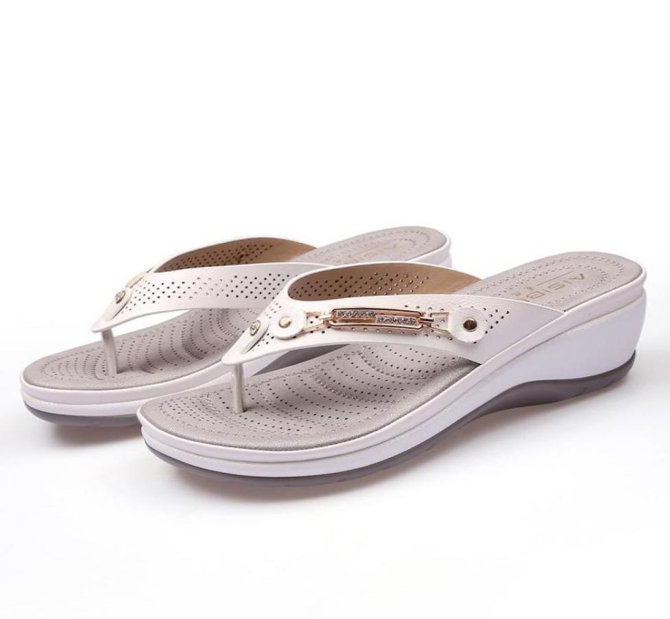 

Women PU Leather Shoes Comfy Platform Flat Sole Ladies Casual Soft Big Toe Foot Correction Sandal Orthopedic Sandalias Sandals4539249, Black