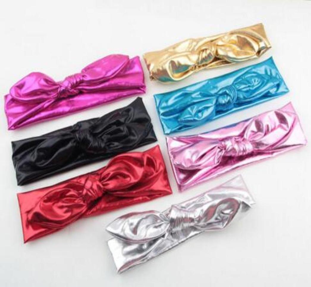 

Children headband bronzing rabbit ears elastic hair band kids Rabbit Elasticity Wash Gold Baby Girl Headband Hair Accessory YH4565468600, Yellow