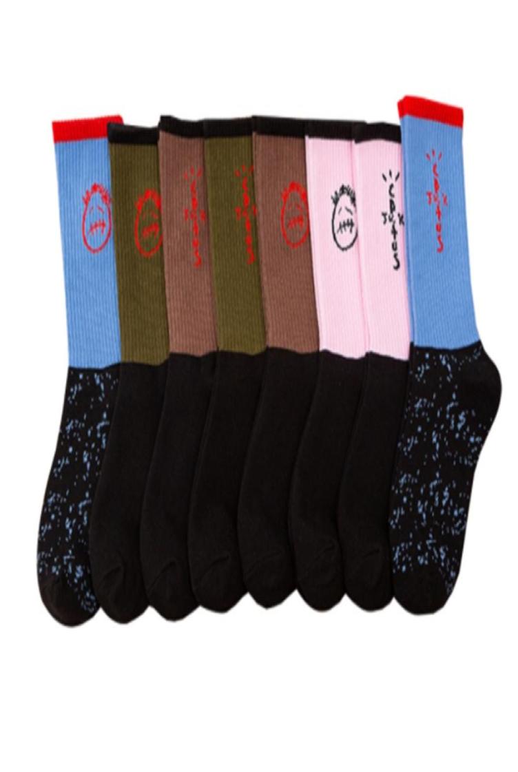 

22NEW 3 pairs of socks men and women spot autumn tide sock new stitching Aj spot cotton hip hop street basketball whole3629762, Pink