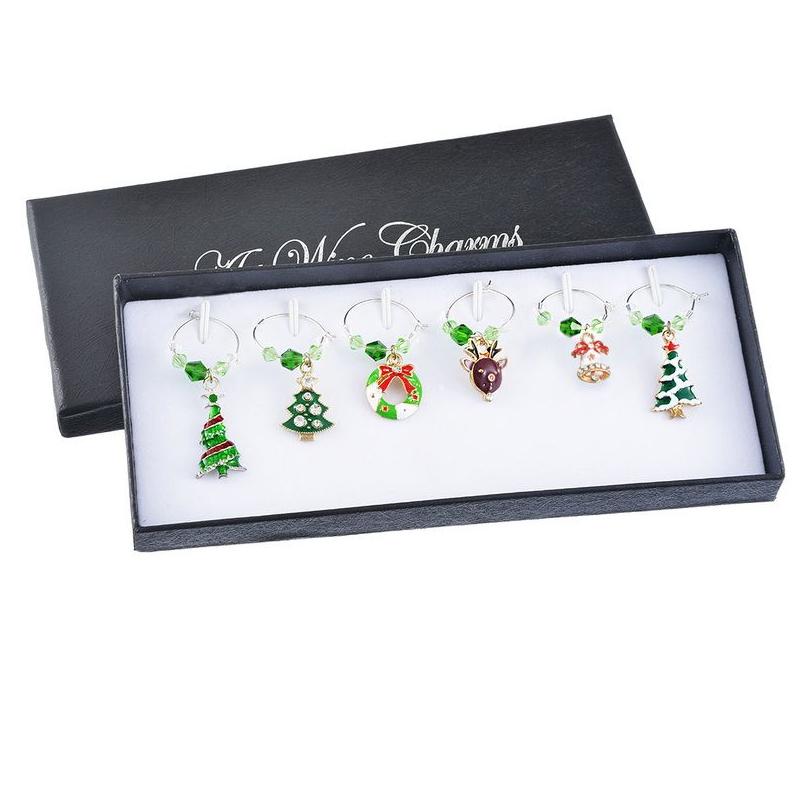 

Charms 1Set/6Pcs Green Enamel Wine Glass Metal Christmas Series Fit Marker Table Decor Year Gift Drop Delivery Jewelry Findings Compo Dhutq