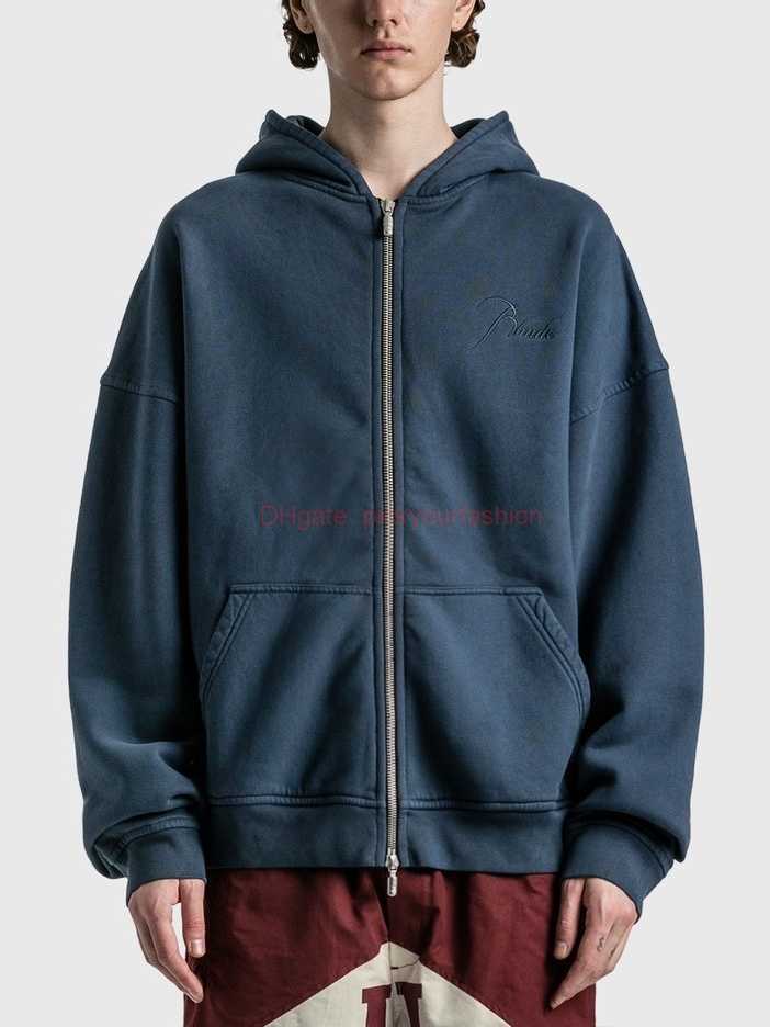 

Designer Clothing Mens Sweatshirts Hoodies H330 Rhude Spliced Capsule Zipper Plush Hooded Sweater Coat Fashion Streetwear Pullover jacket Jumpers Tops Sportswea, Shipping fee