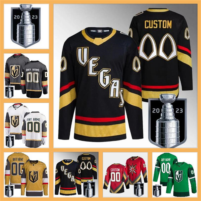 

2023 Stanley Cup Jerseys Custom Vegas Golden Knights Hockey NHLHx Jack Eichel Mark Stone William Karlsson Alex Pietrangelo Jonathan Marchessault Shea Theodore, Color