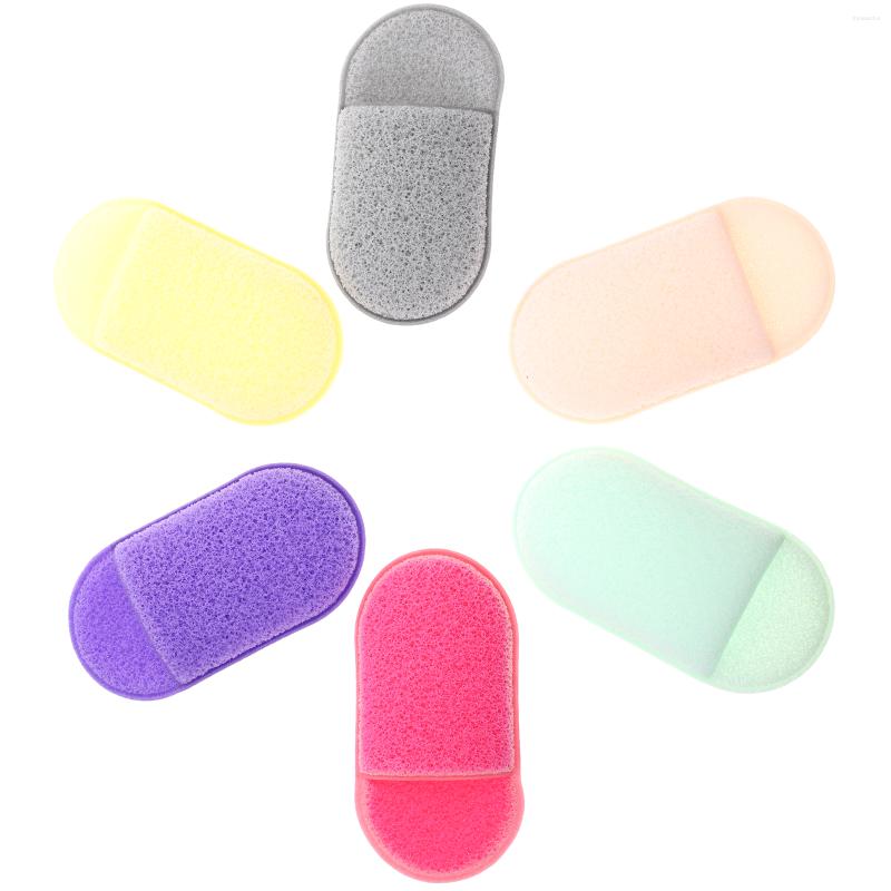 

Makeup Sponges 6 Pcs Hand Plug-in Facial Cleaning Puff Cleansing Compression Gloves Washing Face Scrubber Frosted Removal Pads