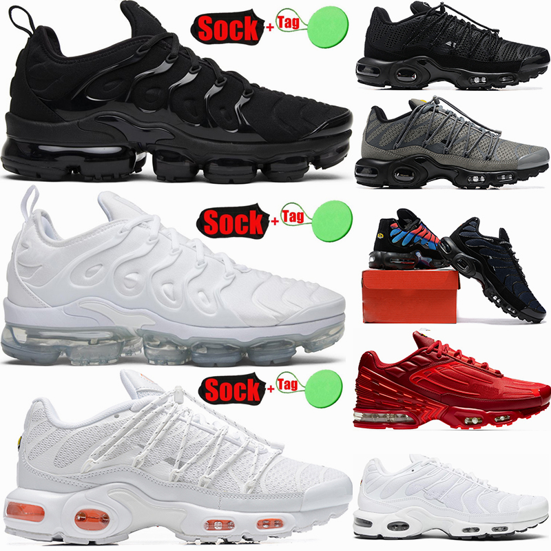 

Outdoor Big Size 46 47 Running Shoes us 12 13 Designer Tn Plus Sneakers For Men Women Triple Black White Gym Bubble Utility Toggle Terrascape Walking Jogging Trainers, 30