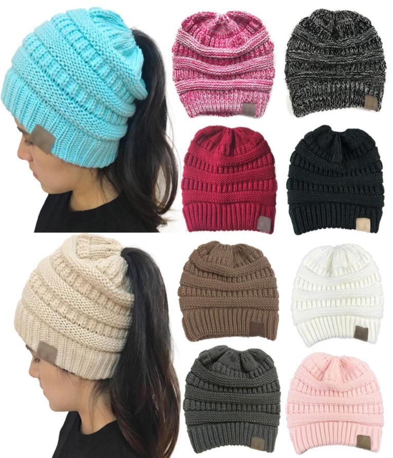 

10 Colors Arrivals Christmas Hat With label Winter Warm Knitted Hat For Woman 8002296, Red