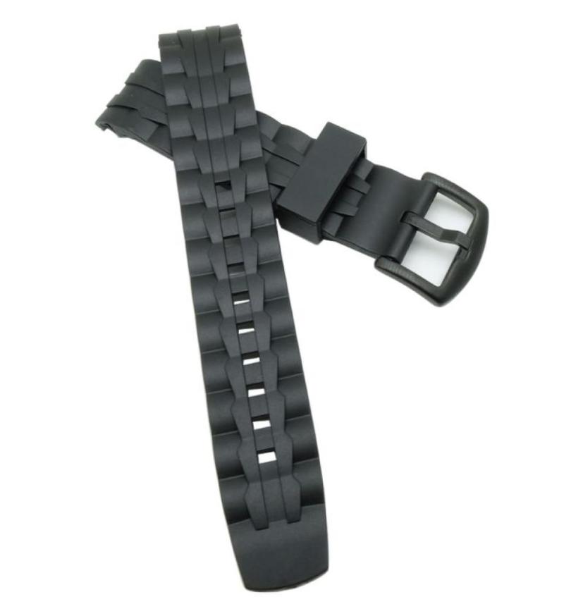 

Watch Bands 22mm Men039s Extra Long Silicone Rubber Band Strap Bracelets Black Steel Buckle Fit For EF550PB1AV6914701