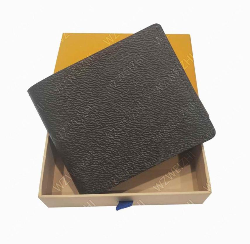 

Men Short purse Brown flower Leather wallets Card Holders Coin Purses Clutch BagsM622881396460, Deep brown