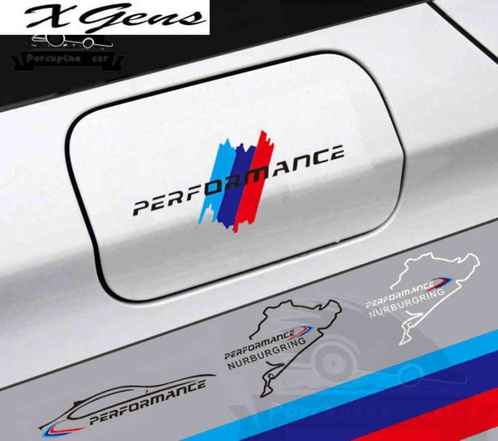 

Car Fuel Tank Cap Sticker Racing Road Nurburgring Performance Decal For BMW e90 e46 e60 e39 f30 f34 f10 f15 f26 X1 X3 X4 X5 X64619869, Black