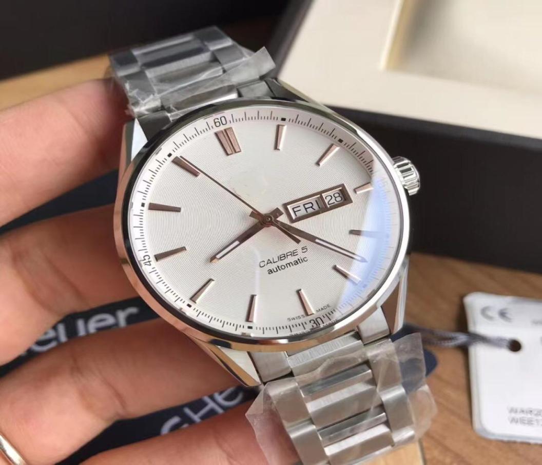 

Double calendar watch diameter 41 mm with Swiss SW220 movement sapphire glass mirror case polished fine5648456, Orange