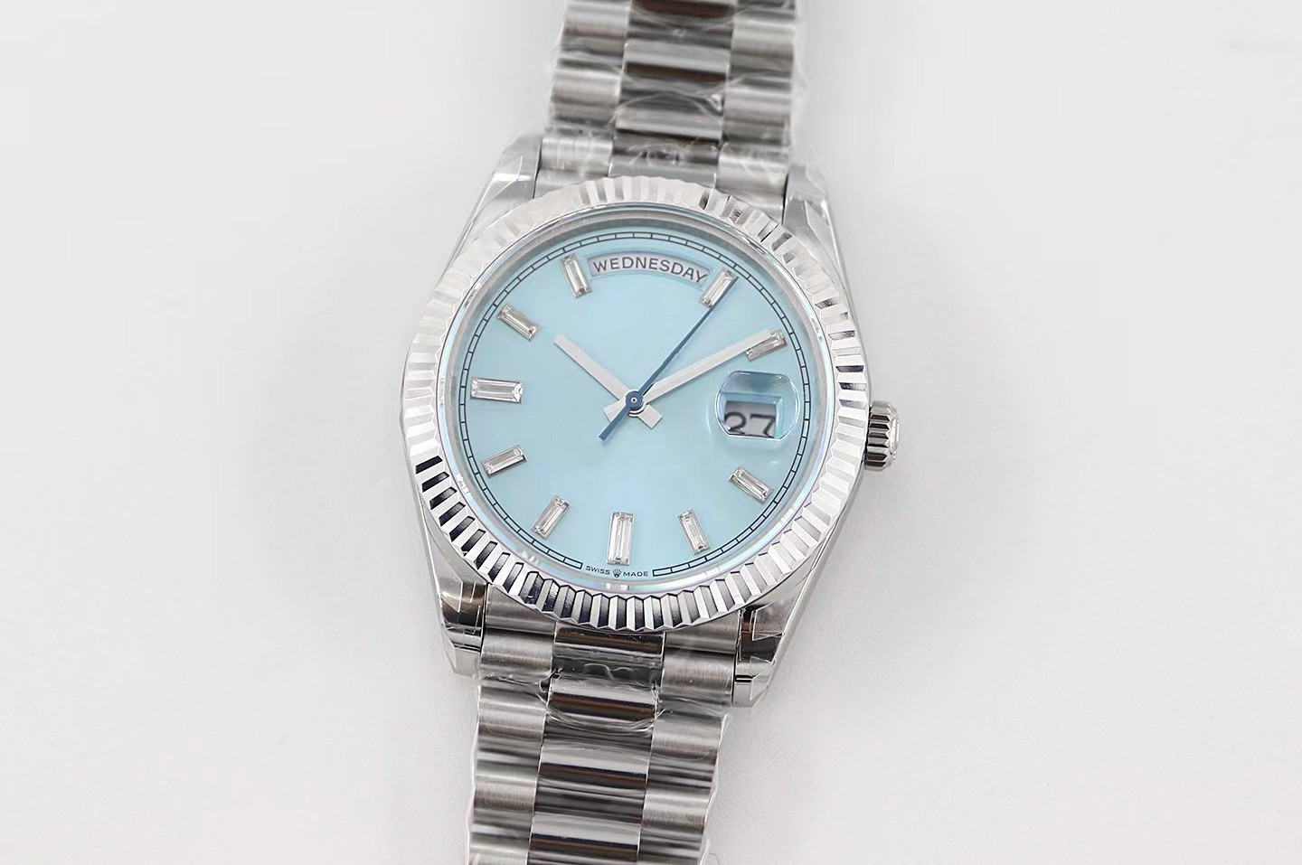 

Men's Watch Diamonds Dail Datejust presidential AAA watches Day-Date 41mm Sapphire diamonds Bezel Mechanical Automatic Mens Watches 2813 movement, Watermelon