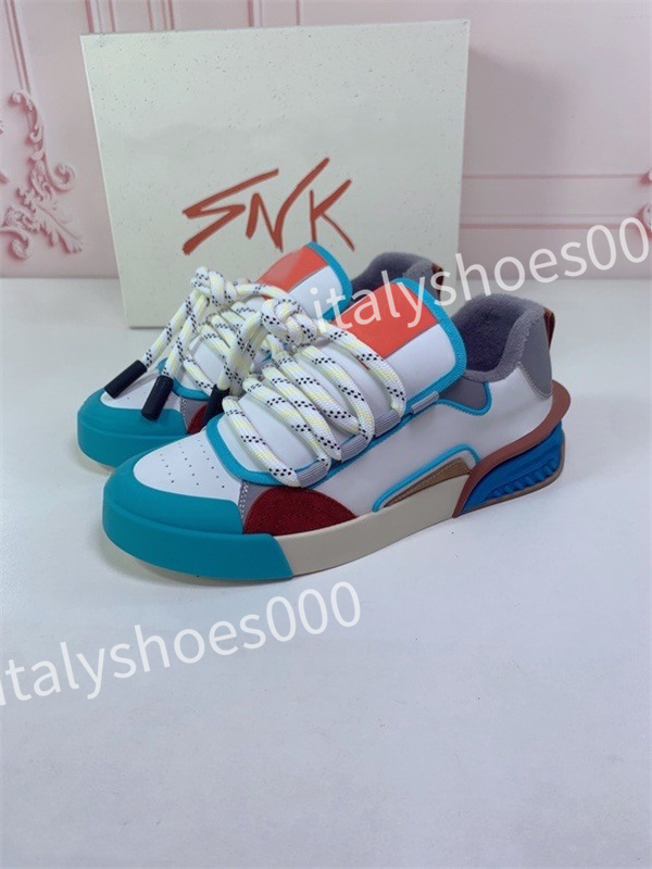 

Top Designer Casual Shoes Men Women Calfskin Sneakers Leather Trainers Reflective Fashion Leisure Shoe Platform, 04
