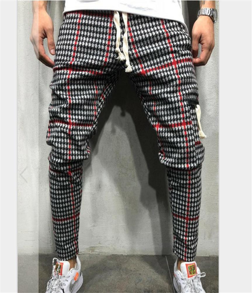 

Gyms clothing Men039s Pants fashion Jogger Pant Skinny casual trousers top quality sweatpants plus size 3XL5978608, Red