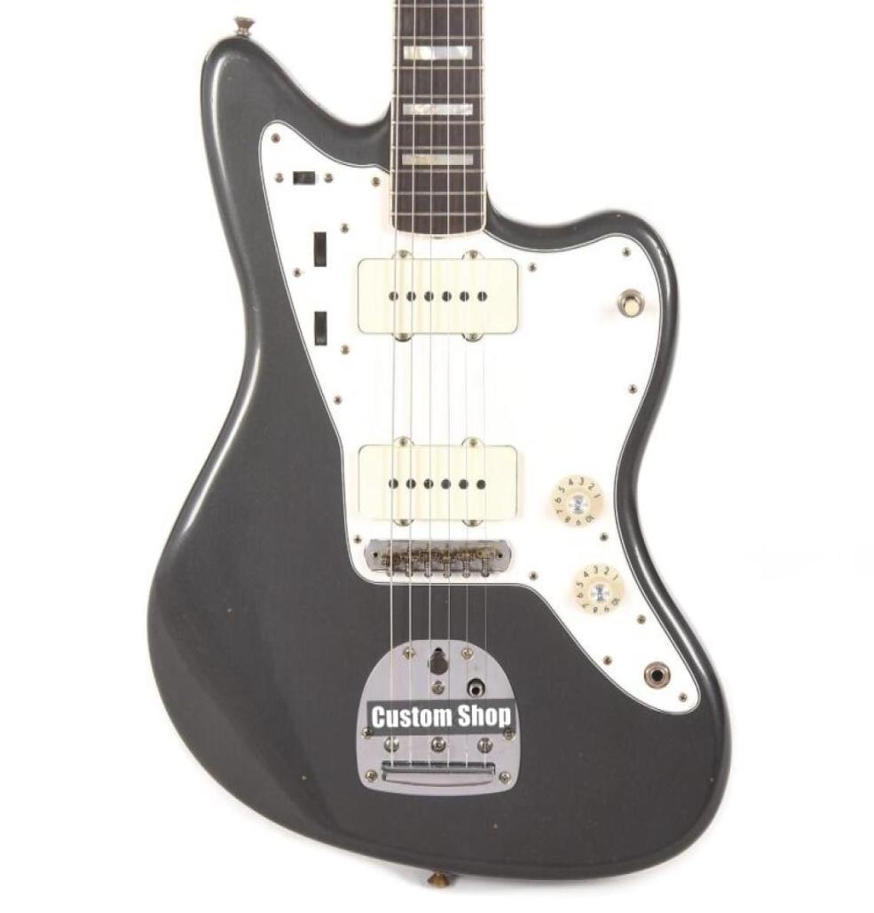 

Promotion 1959 Jazzmaster Journeyman Metallic Silver Electric Guitar Wide Lollar Pickups Alder Body Amber Switch Cap Vintage T5233331