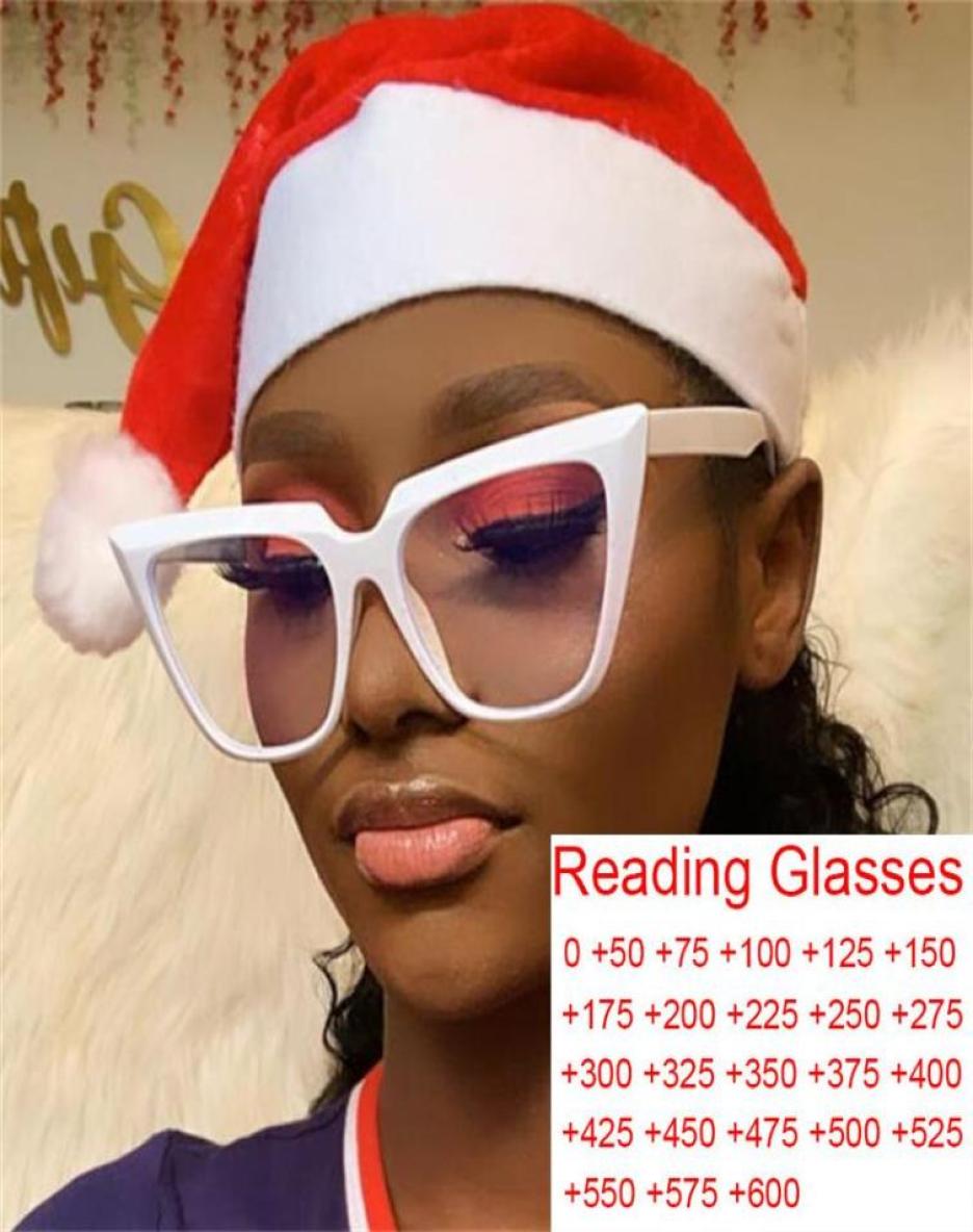 

Sunglasses Oversized White Cat Eye Reading Glasses Women For Hyperopia Vision Transparent Clear Lens Presbyopia Oculos De Grau5576961