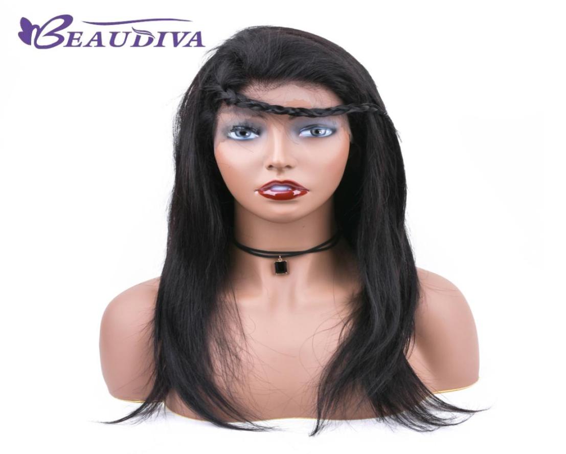 

Lace Front Human Hair Wigs With Baby Hair Pre Plucked Brazilian Remy Hair Full End Straight Wig For Black Women4451266, Natural color