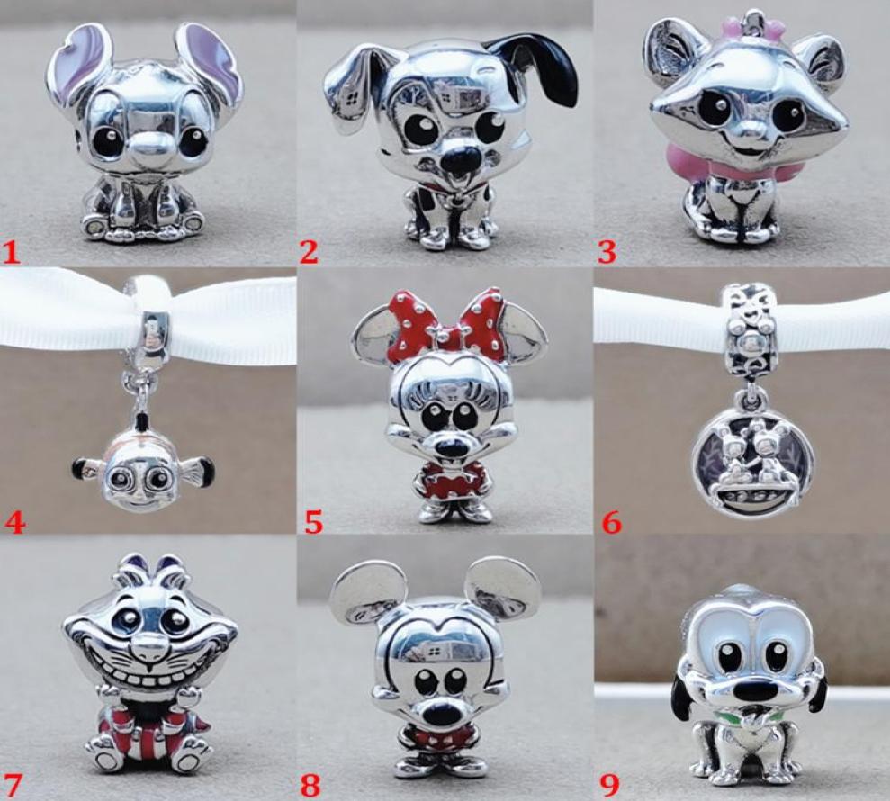 

925 Sterling Silver Charm Beads Fit Pandora Charms Bracelet Animal style cute string pendant DIY beads Women Jewelry Gift8609490