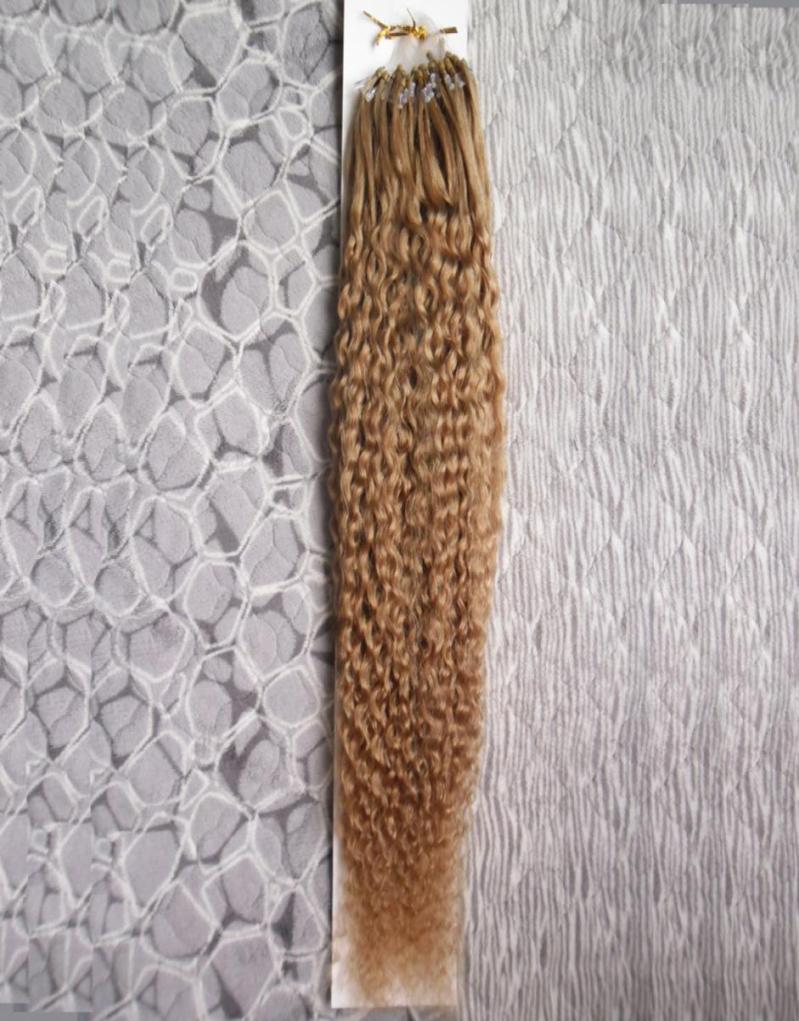 

Kinky Curly Loop Micro Ring Hair 100 Human Micro Bead Links Machine Made Remy Hair Extension 100G5787636