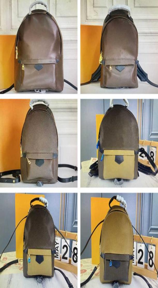 

PALM SPRINGS MM PM Mini backpack for women classic luxurys designers backpacks brown old flower woman fashion satchel back packs l4259321, Beige