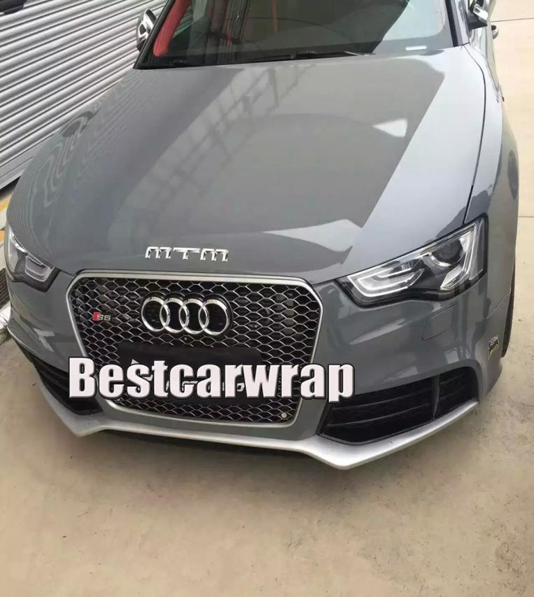 

Ultra 3 Layers Cement Grey Gloss Vinyl wrap Like 3m cement Glossy cement Car Wrap coat skin with Air Size15220MRoll 5x66f9241907, Black