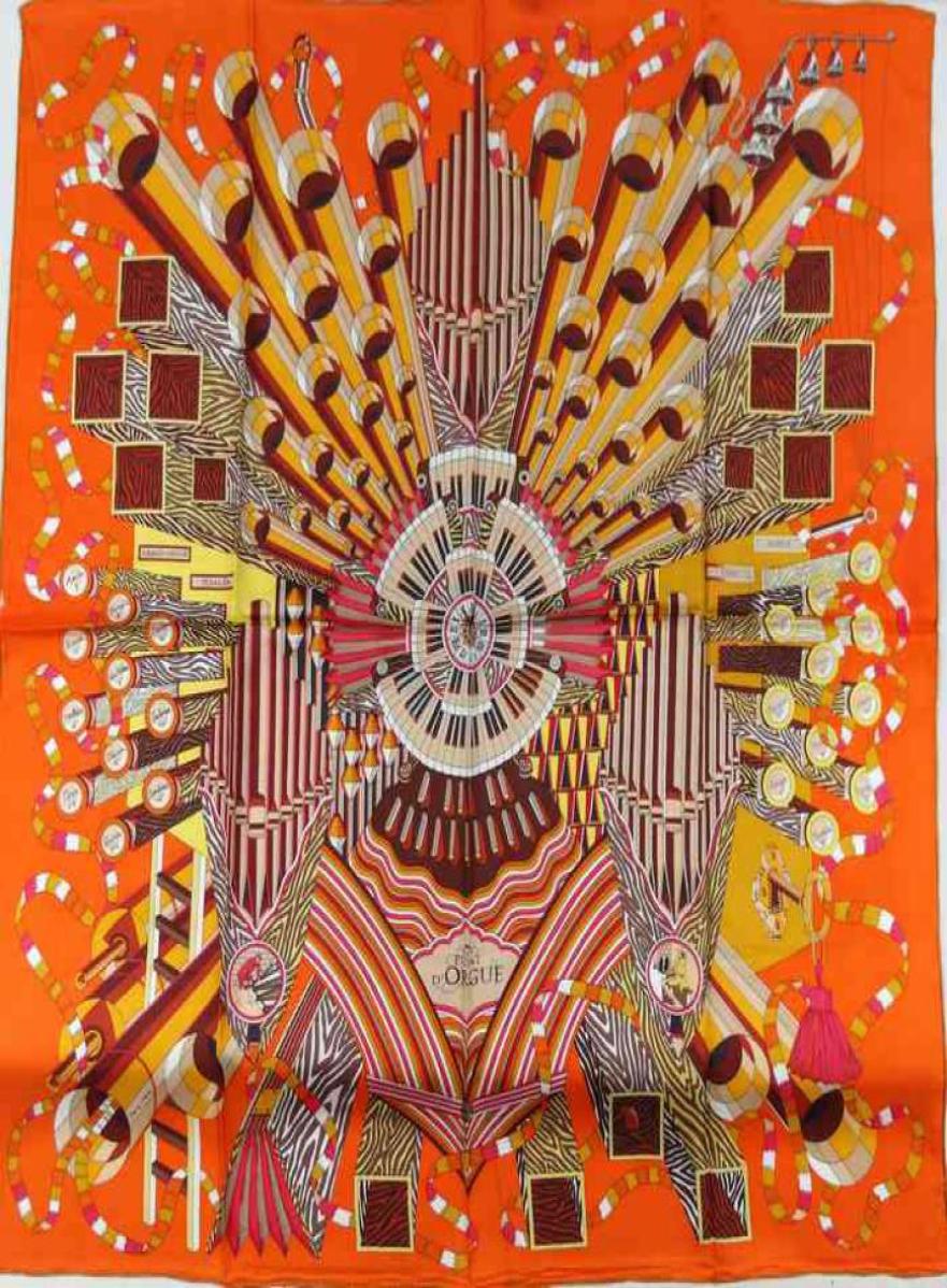 

2014 Christmas GiftNEW Arrvial quotHquot Style Pattern Women 100 Silk Twill Square Scarf Printed For Autumn Winter 8165855