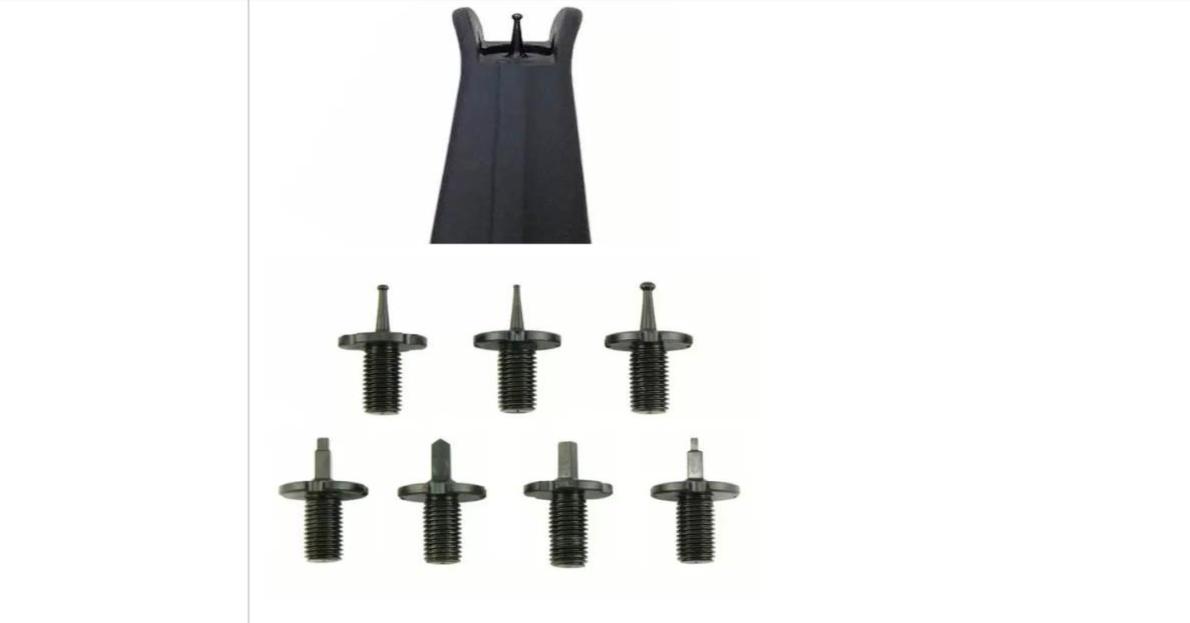 

7PK Front Sight Post Body Assortment Replacement Kit Steelcx5236928, Green