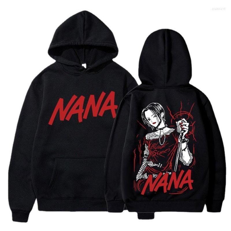 

Men's Hoodies Anime Nana Osaki Black Stones Print Streetwear Men Women Casual Fashion Sweatshirts Autumn Winter Warm Harajuku Pullover