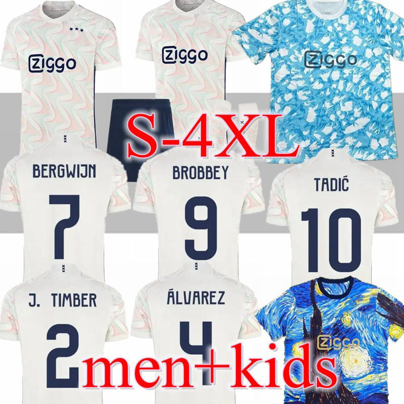

S-4XL TADIC 23 24 Soccer Jerseys BASSEY BERGHUIS Third black Kit KLAASSEN BERGWIJN MARLEY 2023 2024 away football shirts men kids uniforms CRUYFF KUDUS AJAXS BROBBEY, Blue