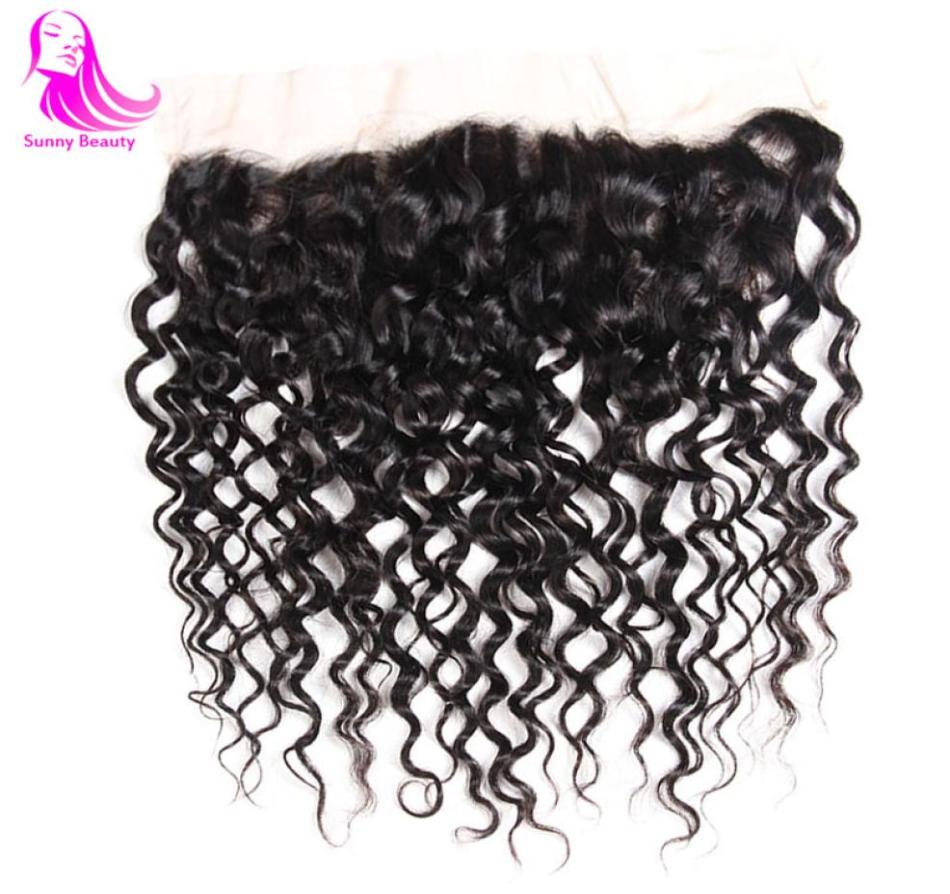 

13X4 Deep Curly Pre Pluck Ear To Ear Mailaysian Brizilian Purvian Bodywave Lace Frontal Bleached Knots Human Hair Natural Black 107926569
