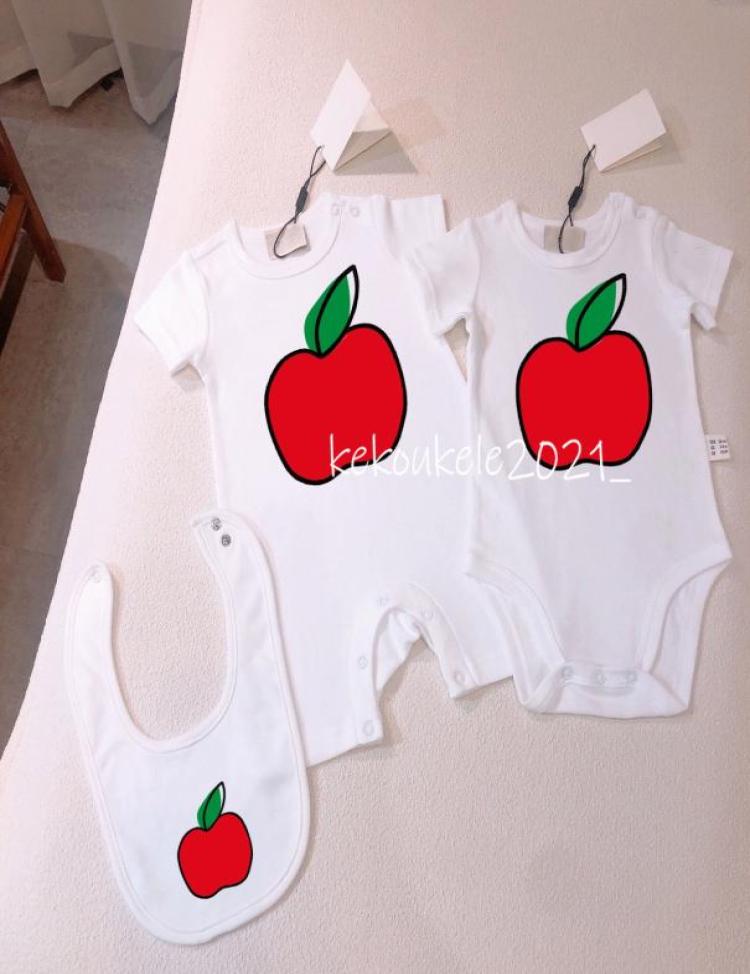

Baby Girls and Boy Short Sleeve Cute Apple Summer Romper Bibs 100 Cotton Infant Bodysuit Kids Outfit Clothes9865336, Transparent