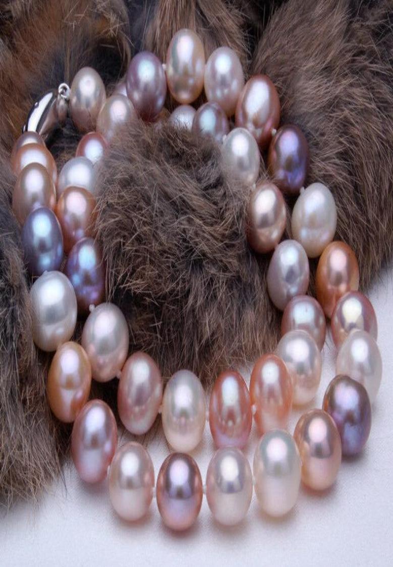 

Fast Fine Pearls Jewelry 910 mm round natural multicolor south sea pearl necklace 18 quot9113826