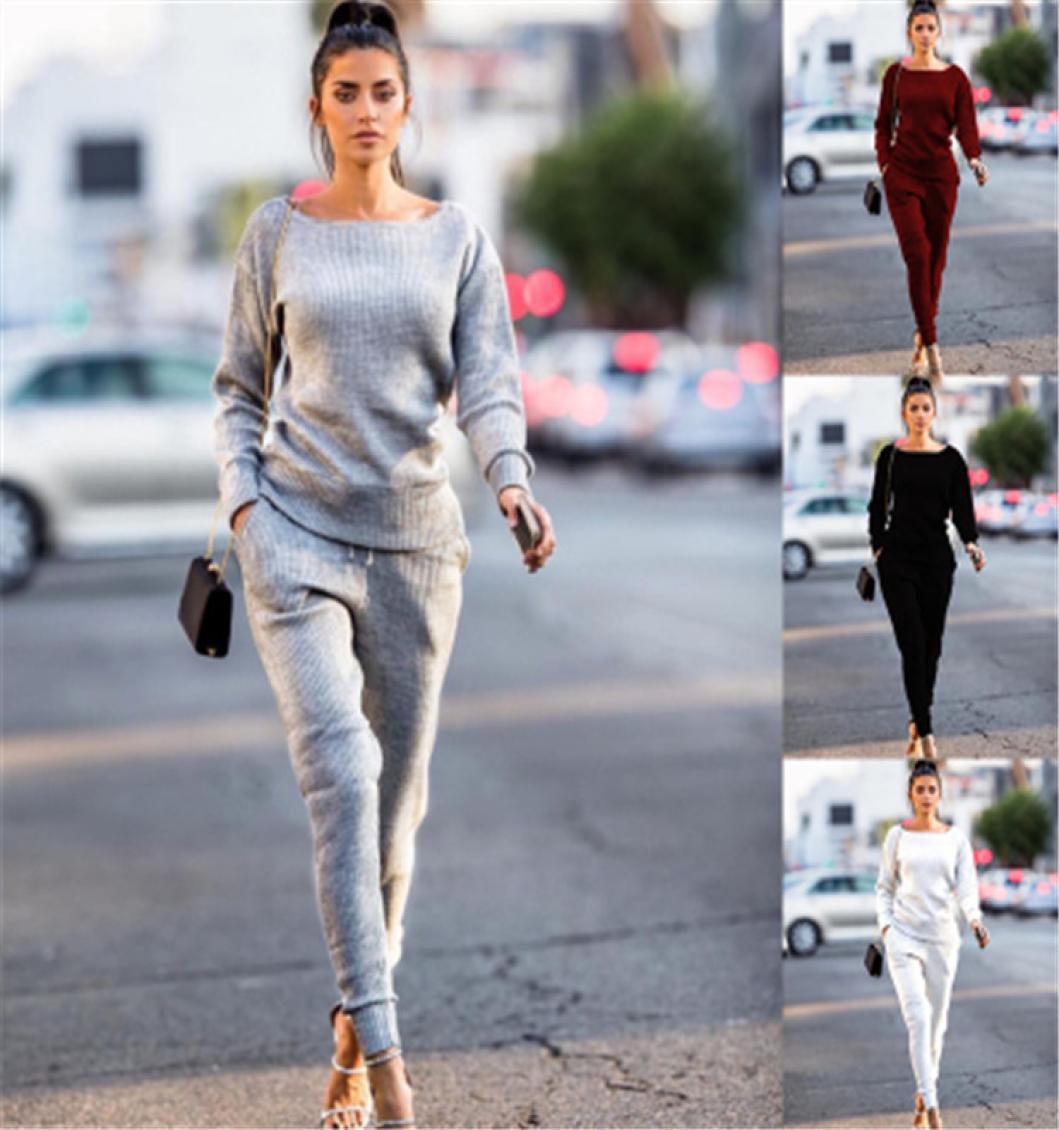 

2pcs Tracksuits Women Set Tshirt TopsSweatpants Suits Female 2 Pieces Sets Casual Sweatsuits Clothing Arrival3795193, Black