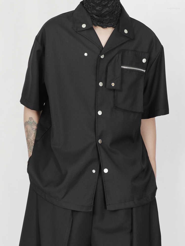 

Men's Casual Shirts E04432 Fashion Men's 2023 Runway Luxury European Design Party Style Clothing, Picture shown