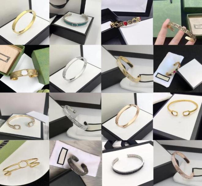 

Designer Unisex Crystal Bracelet Cuff Bangle Men Women Stainless Steel Jewelry Women High Quality Hiphop Bracelets 15 Style No Bo8605053