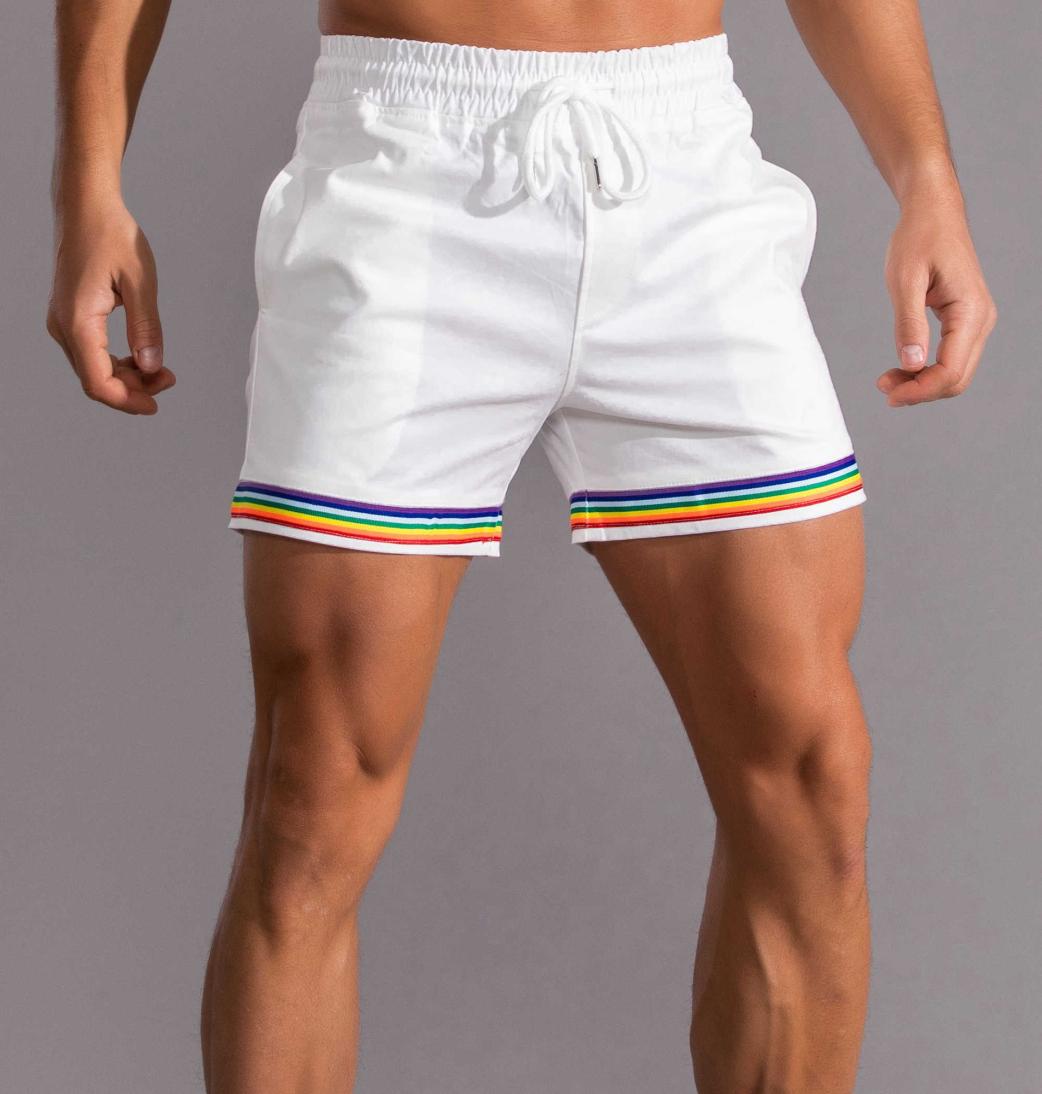 

Gay man shorts rainbow male shorts X070501234567895419879, Black