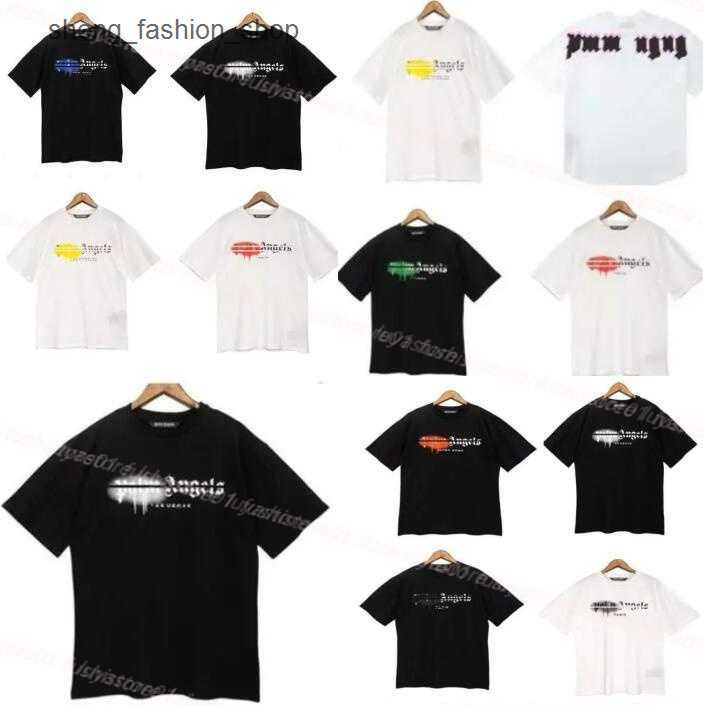 

Men's T-shirt Graffiti Palms City Designer Limited Inkjet Letter Printing Women's Sailboat Short-sleeved DT4S, Add postage