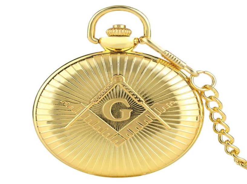 

Souvenir Collection Big quotGquot Masonic Display Quartz Pocket Watch Luxury Pocket Pendant Watch with 30 Chain Steampunk Fob 3331928, Red