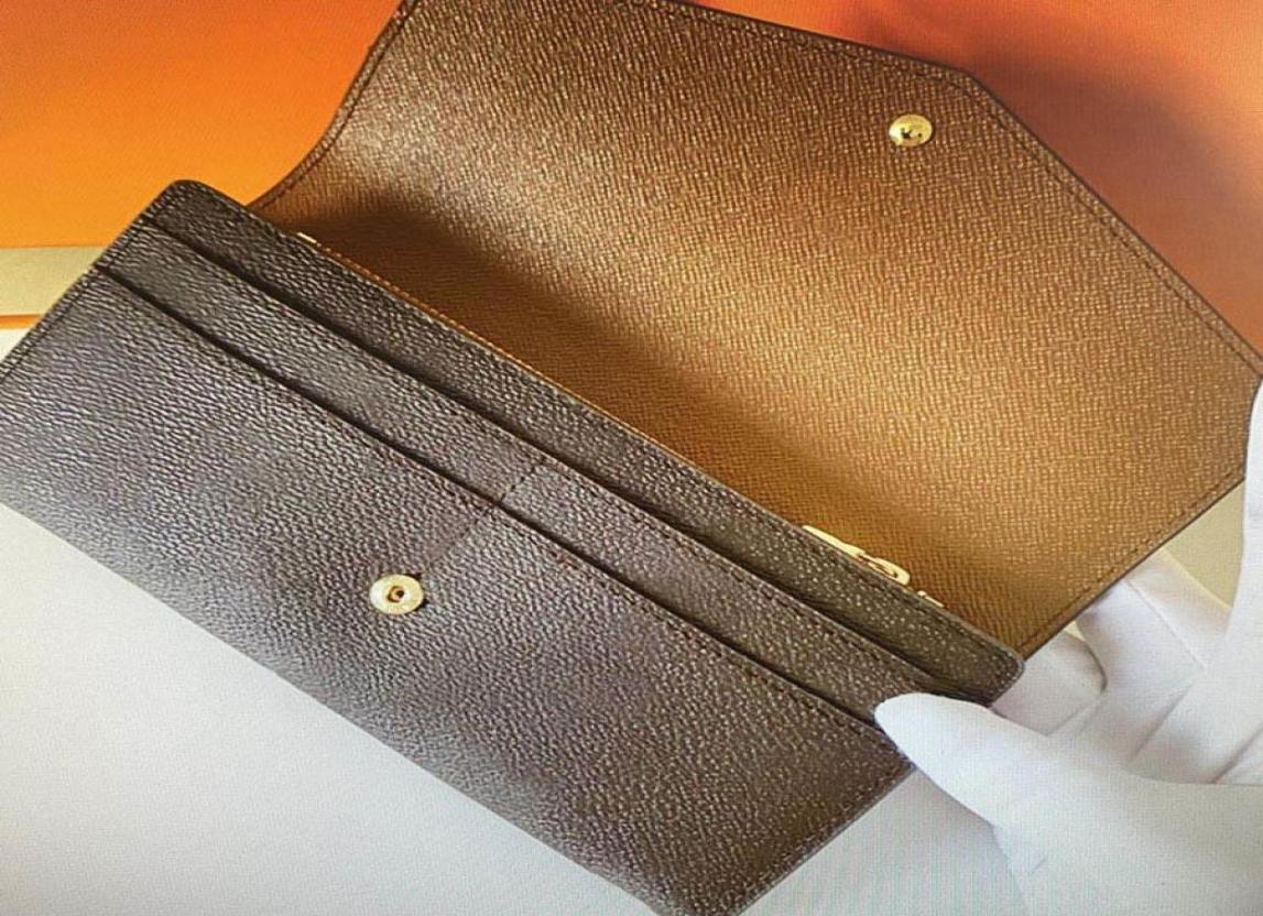 

Empreintes M61182 SARAH WALLET Women Brown Fashion M0N0GRAM Long Woman Credit Card Holder Clutch Iconic Luxury Leather Envelope De2097943, Silver