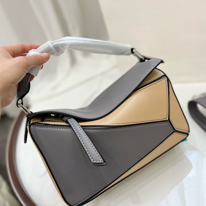

Loewss puzzle Designer Bag Women Single Shoulder Luxury Fashion bags Leather Portable Diagonal Cross Bags Woman tote handbags Lady crossbody Size 24, #5#size:24x16cm