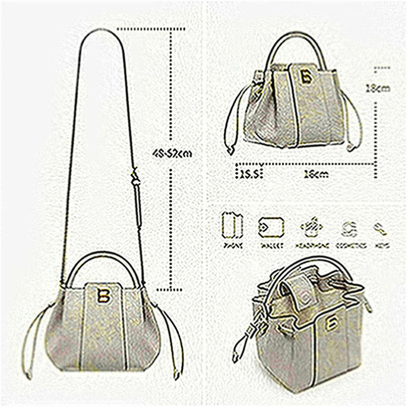 

B24 15-118 fashion Women Shoulder Bags Hand Printed tote bag Small new, Burgundy