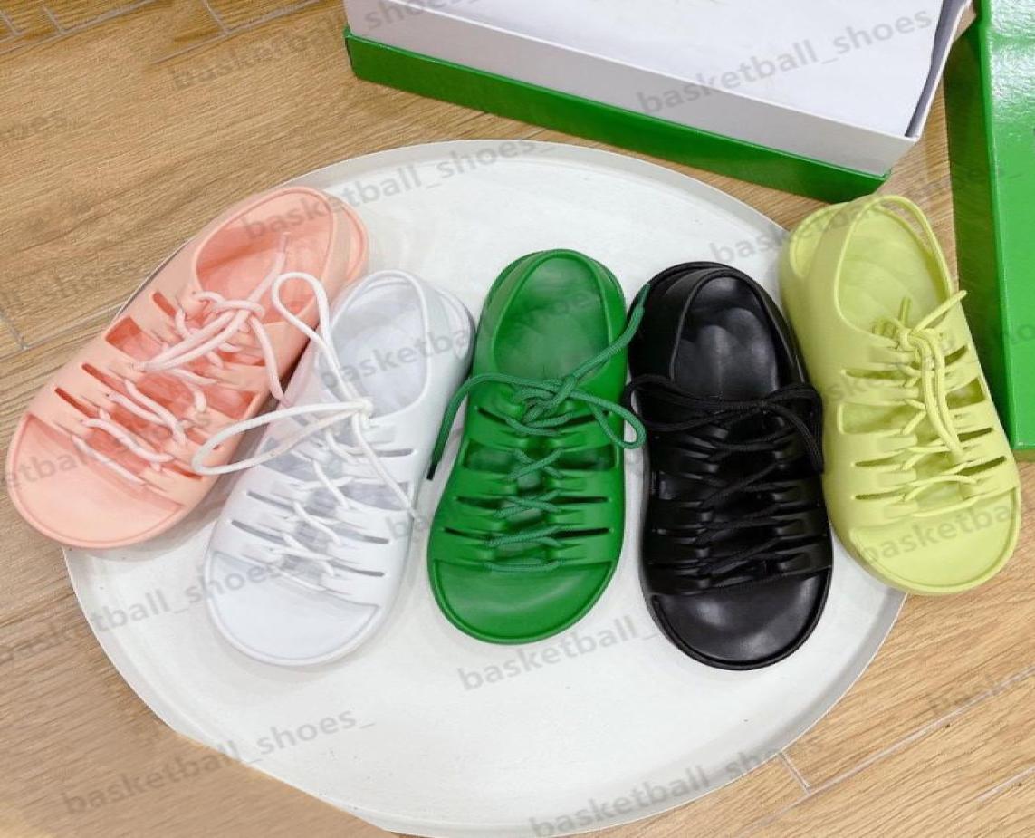 

Luxury Designer Chain Loafers Women Sandals Beach Slide Woven Bag Bottoms Striped Sandal Nonslip Falt Slipper2000131, Black