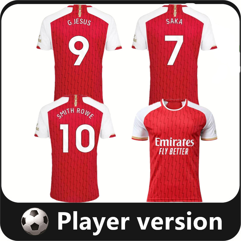 

23 24 ARSen SAKA soccer jerseys GABRIEL JESUS SMITH ROWE PEPE VIEIRA MARTINELLI Men Player version football shirt 2023 2024 Camiseta de futbol TIERNEY maillot foot, 23/24 home player