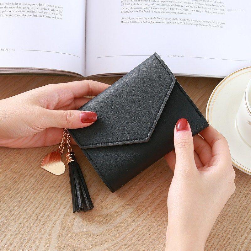 

Wallets Mini Tassel Wallet For Women Fashion Hasp Short Bags Purse Female Korean Students Cute Coin Money Bus Card, Random color 1pcs