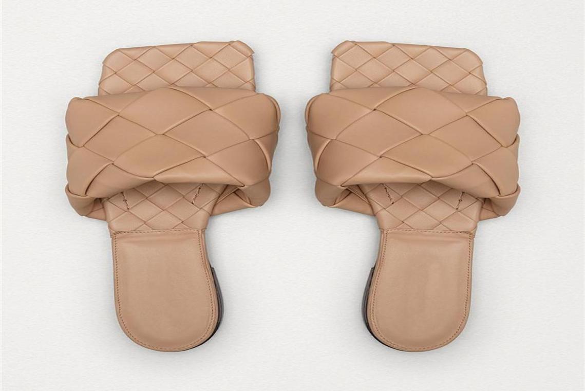 

Summer Women Flat Sandals Cross Knitting Beach Slippers Apricot Casual Outside Slides Shoes Woman Large Size 43 Sandalias2312263, White