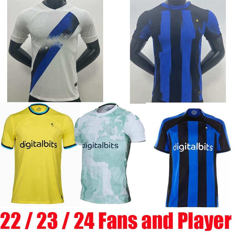 

soccer jersey 2023 2024 Inter BARELLA VIDAL LAUTARO ERIKSEN ALEXIS DZEKO CORREA football shirt 23 24 Milan Home Away Third fans player men Top Kit Mens Adult kids kit, 23 24 away with patch