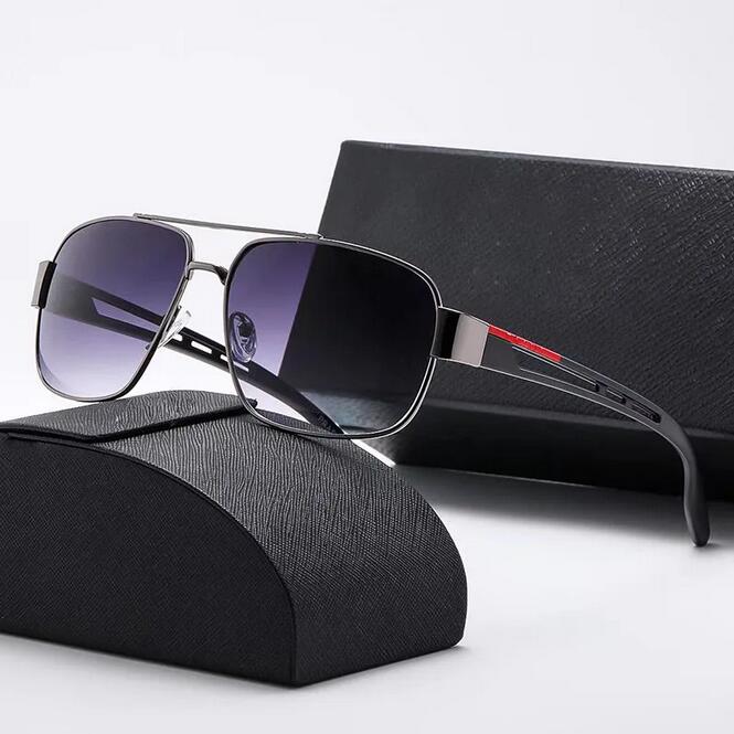 

New luxury Oval sunglasses for men designer summer shades polarized eyeglasses black vintage oversized sun glasses of women male sunglass with box