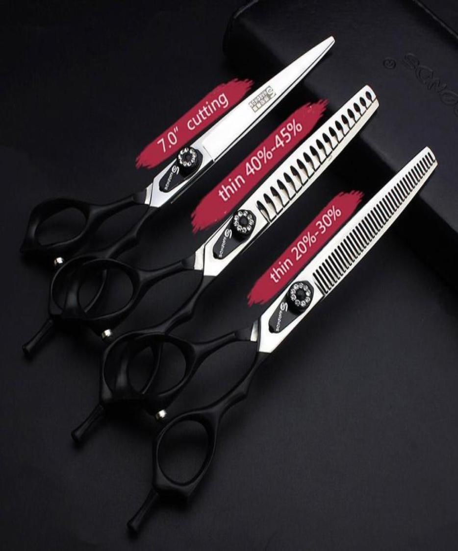 

Hair Scissors Barber Shop 7 Inch Imported Stainless Steel Japan 440c Professional Hairdressing Haircut Set2521124
