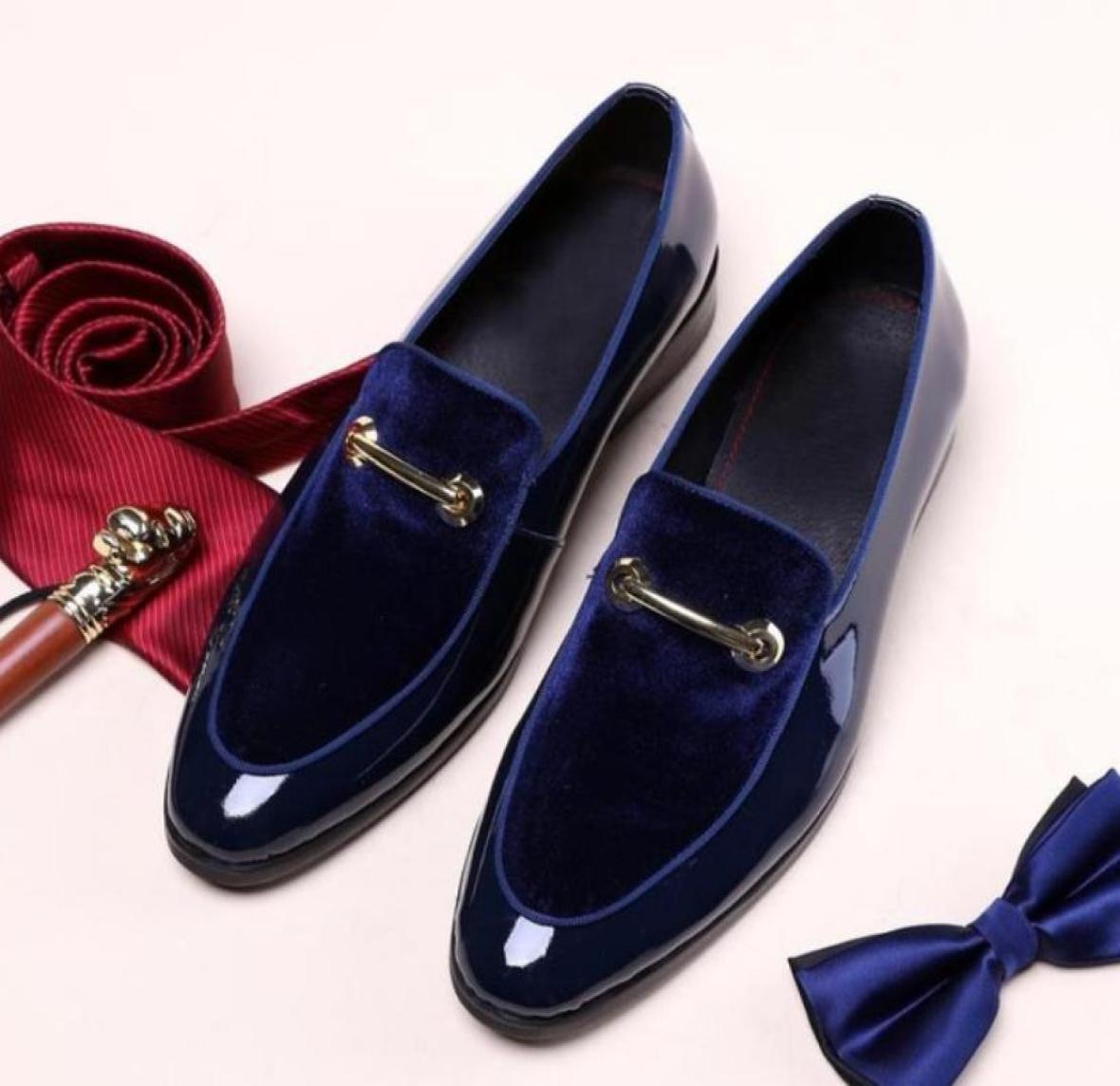 

New Men Dress Shoes Shadow Patent Leather Luxury Fashion Groom Wedding Shoes Men Luxury italian style Oxford Shoes Big Size 486583646, Black