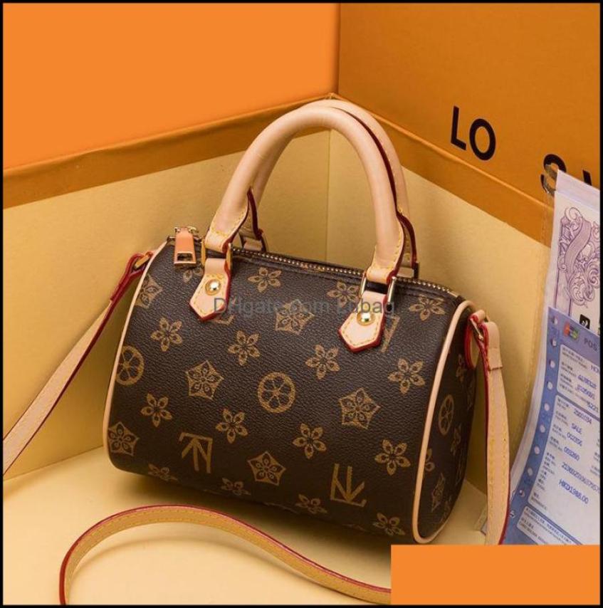 

Bag Organizer Bags Lage Accessories Women Messenger Fashion Handbag Brown Flower Pvc Leather Mini Boston Clutch Shoder 401 Dh8Qa7084710, Red